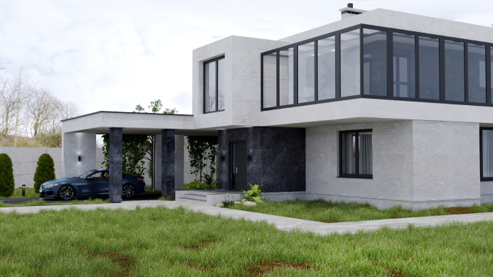 Vizualizácia exteriéru - pohľad č.1